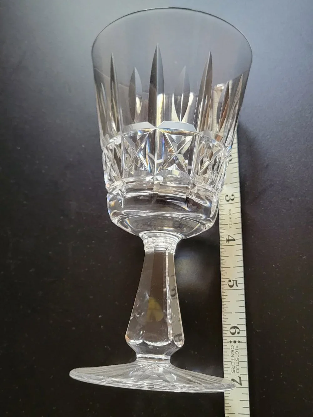 Pair Waterford Crystal Kylemore Water Goblets Footed Stemware Glass 6 3/4